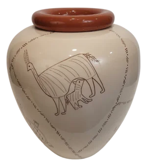 Ceramic Animal Vase, France, 1980s