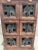 Burnt Umber 1960s Vintage Wood and Metal Indian 6 Drawer Apothecary/ Spice Cabinet For Sale - Image 8 of 10