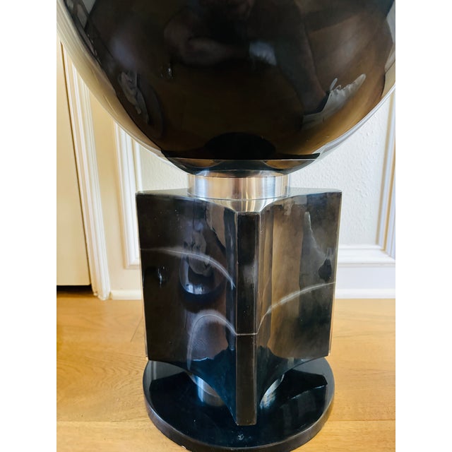 Sylvan s.f. Elba Charcoal Parchment, Brass & Resin Side Table by Sylvan Fiss For Sale - Image 12 of 18