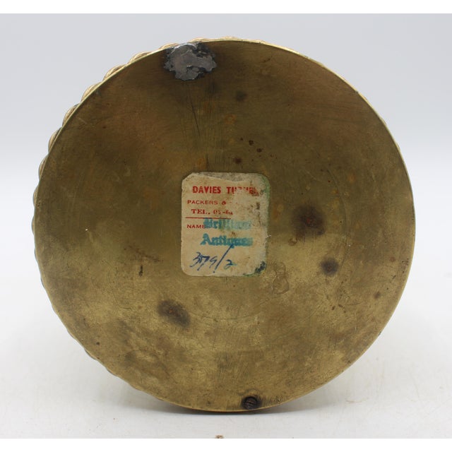 Late 19th Century English Victorian Heavy Brass Jewel or Collar Box For Sale - Image 4 of 4