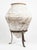Mediterranean 1930s Greek Terracotta Olive Oil Jar on Custom Wrought Iron Stand For Sale - Image 3 of 9