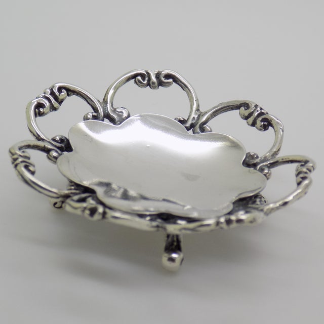 Metal Vintage Italian Handmade Genuine Silver Table Centerpiece Figurine, 1980s For Sale - Image 7 of 13
