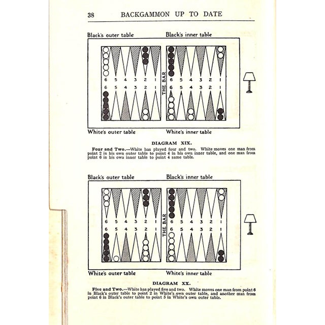 "Backgammon Up to Date" 1931 "Bar-Point" For Sale - Image 9 of 10