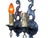 Four Storybook Wall Sconces From 1920s With Original Finish, New Wiring, Antique Style Candle Sleeves Hammered Tudor Spanish Revival For Sale - Image 4 of 10