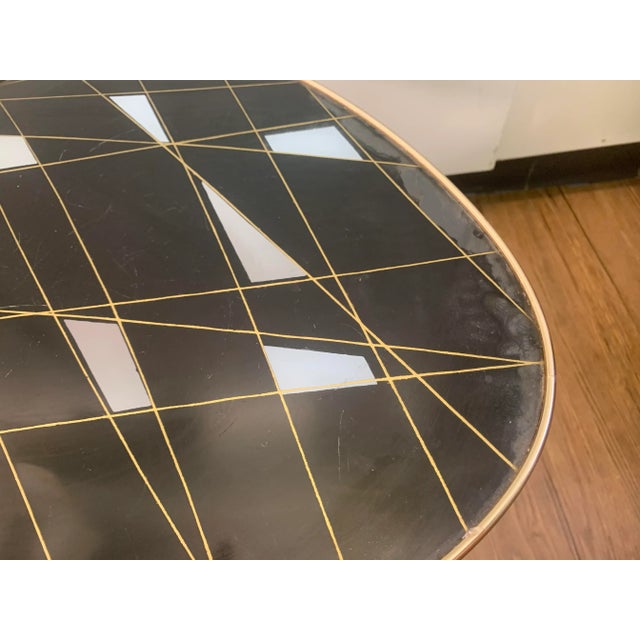 1950s Kidney-Shaped Flower Table or Plant Stand, 1950s For Sale - Image 5 of 9