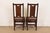 Gustav Stickley Antique Mission Oak Arts & Crafts H-Back Dining Chairs With Leather Seats, Pair For Sale - Image 9 of 12