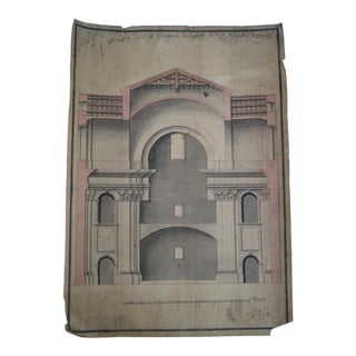 1733 Architectural Drawing by Jean Giral For Sale