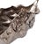 Crafted in the shape of a leaf and dipped in aged brass, this platter features dramatic edges, and its reflective surface...