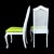 Set of 6 Late 20th Century White Cane Ornamental Dining Chairs For Sale - Image 4 of 6