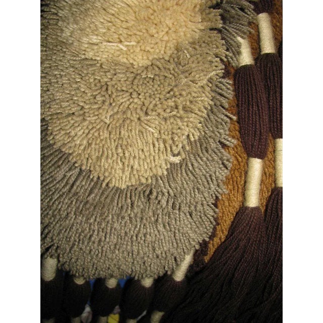 Textile Pop Art Woolen Tapestry, 1970 For Sale - Image 7 of 12