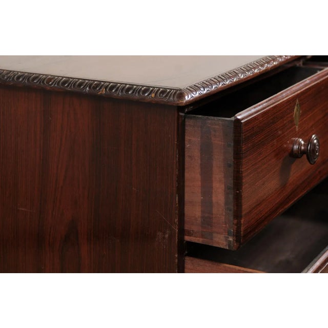 Brown Antique British Colonial Rosewood Chest For Sale - Image 8 of 12