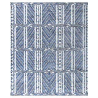 Modern Swedish Pile Knotted Wool Rug by Doris Leslie Blau For Sale