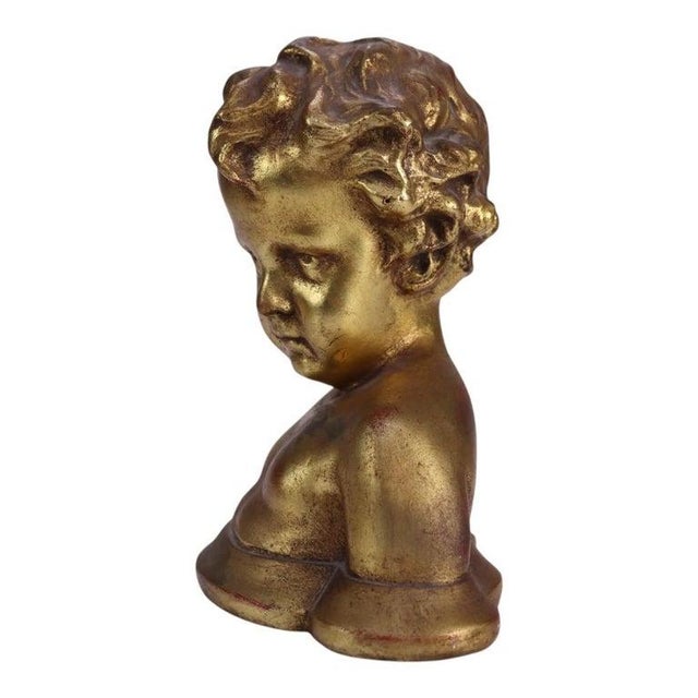Baroque Four Niccolini Italia Giltwood Cherub Sculptural Architechtural Elements C1950 For Sale - Image 3 of 11