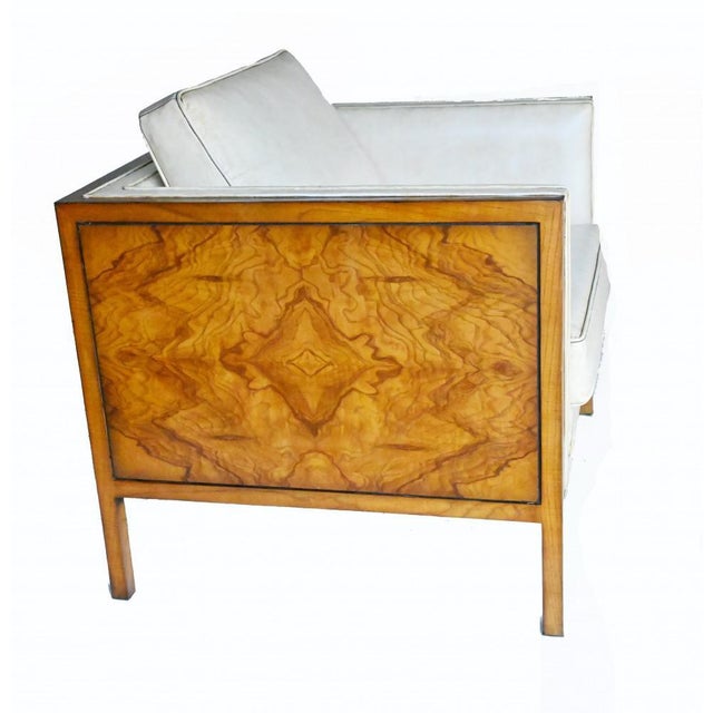 Art Deco Club Chair in Walnut For Sale - Image 3 of 6