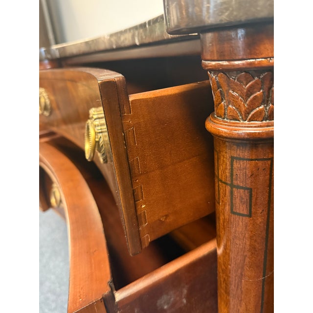 Drexel Heritage Serpentine Inlaid Sideboard For Sale - Image 11 of 12