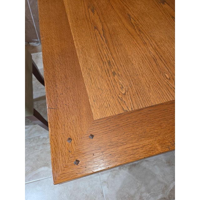 Guido Zichele Solid Oak Italian Refectory Extension Dining Table (72"-132") – Bloomingdale’s For Sale - Image 14 of 18