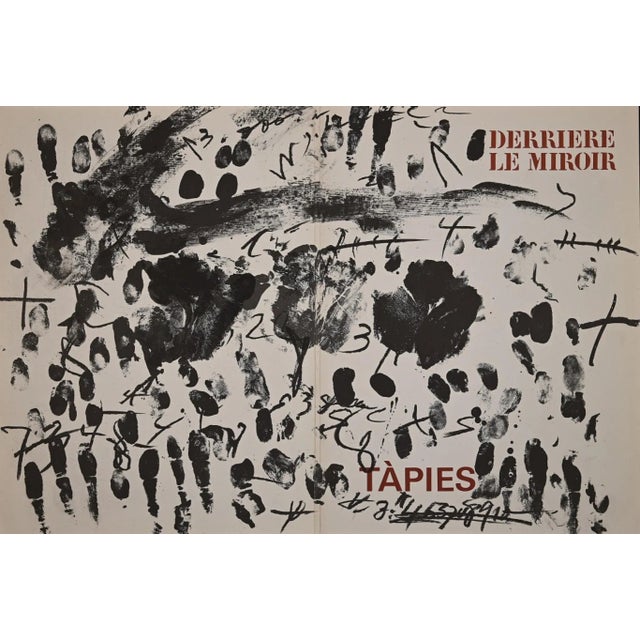 Antoni Tapies - Cover for Derriere Le Miroir - Original Lithograph - 1968 For Sale - Image 3 of 3