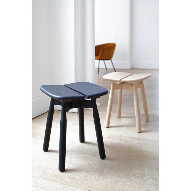 Not Yet Made - Made To Order Set of Black Stained Oak Dom Stools by Marcos Zanuso Jr For Sale - Image 5 of 7