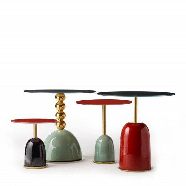 Pins Round Side Table by Marioni For Sale - Image 6 of 7