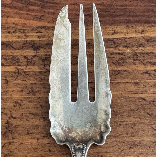 Frank M. Whiting & Company Late 19th Century Silver Fork Pie Pastry 5 1/2" Whiting Marked Sterling For Sale - Image 4 of 6