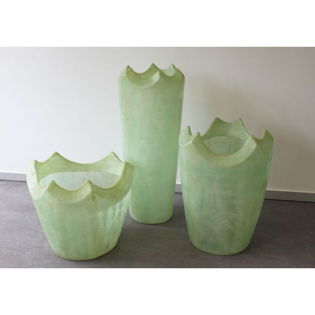 Sculptural Vases in Fiberglass, Set of 3 For Sale - Image 4 of 9
