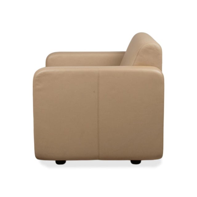 Quant Armchair Leather Beige Sand by COR For Sale - Image 12 of 14