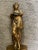Hollywood regency gold plaster goddess wall statue. Unique item for your wall statement piece with wall hanger on back.