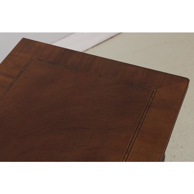 Henredon Sheraton Mahogany 3 Drawer Hall Table For Sale - Image 10 of 15