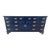 Ethan Allen Furniture Blue Navy Painted Georgian Long Dresser For Sale
