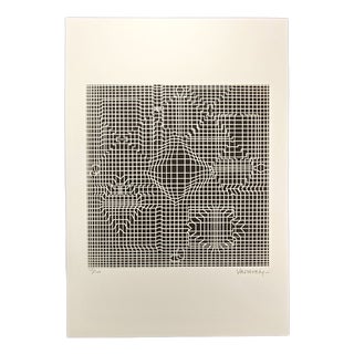 Victor Vasarely, Composition, 1970s, Limited Edition Lithograph. For Sale