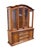 Stanley Furniture Stanley Furniture Solid Walnut Italian Provincial 66" Buffet W. Lighted Display China Cabinet W. Grilled Doors 8311-04 For Sale - Image 4 of 15
