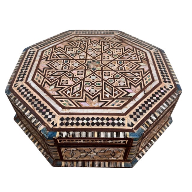 Early 20th Century Magestic Syrian Inlaid Treasure Boxes For Sale - Image 4 of 17