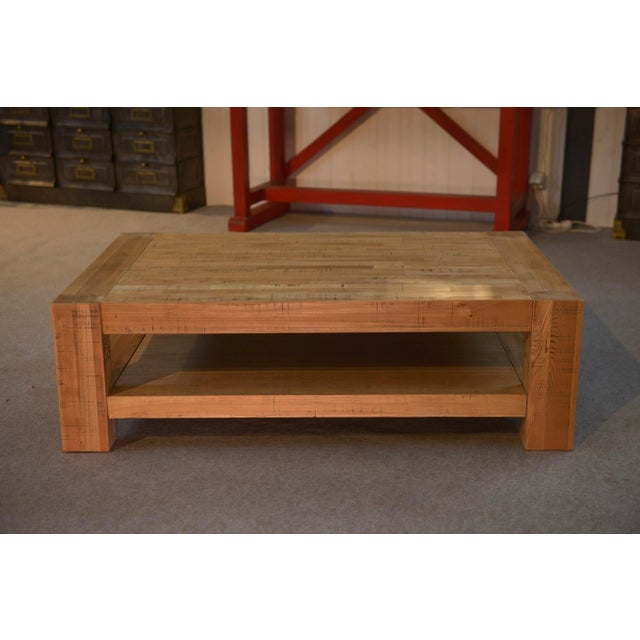 1990s Coffee Table in Oak and Oak Veneer, 1990s For Sale - Image 5 of 9