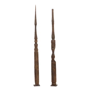 Set of Two, Antique Fishing Float Poles For Sale