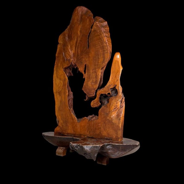 Monumental Japanese Root Wood Sculpture, 1950s For Sale - Image 12 of 18