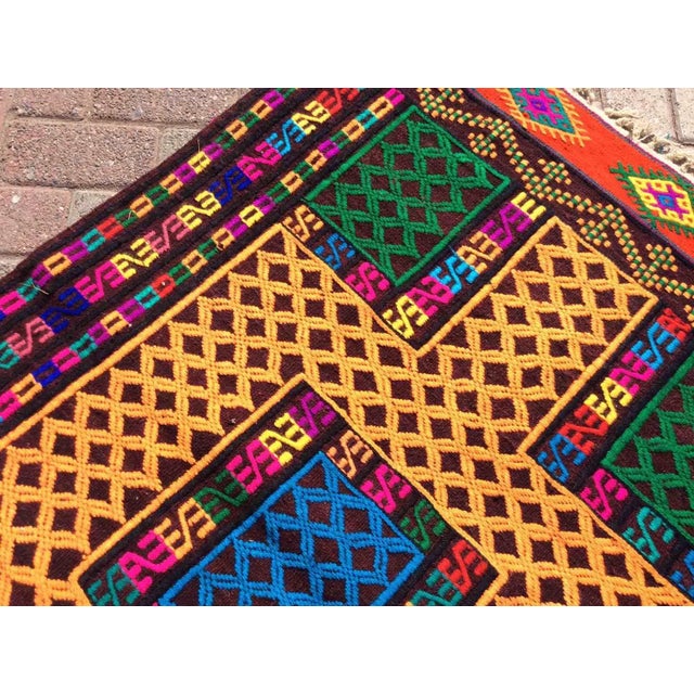 1960s Vintage Turkish Kilim Rug - 40.5" X 57" For Sale - Image 5 of 10