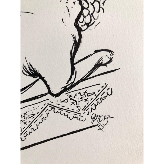 George Grosz, 1936 Lithograph Interregnum Portfolio Butcher Shop Small Edition Weimar Germany, 1936 For Sale - Image 4 of 5