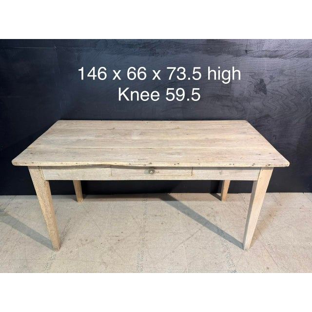 Brown French Normandy Table, 1859 For Sale - Image 8 of 12