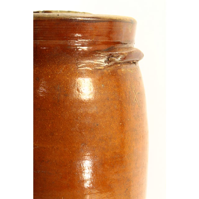 19th C. Southern Pottery Crock Butter Churn, Alkaline Glaze, Alabama For Sale - Image 15 of 18
