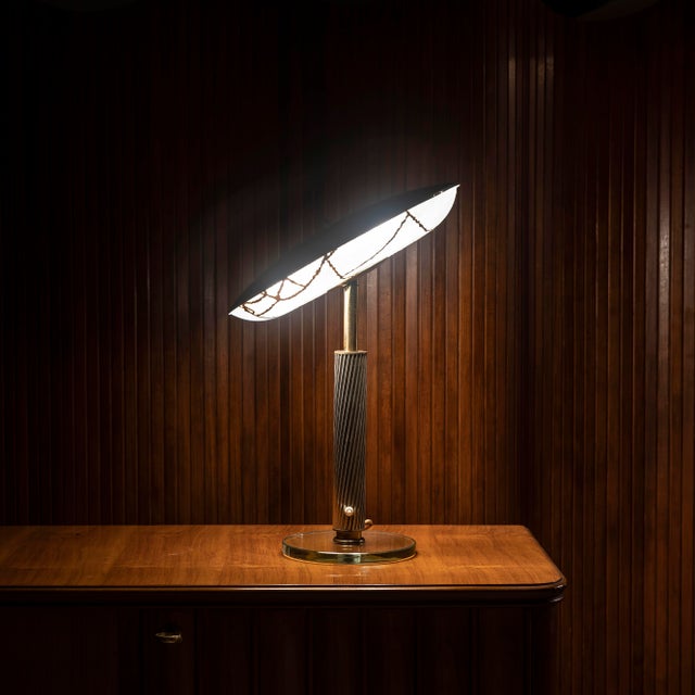 Table Lamp with Kintsugi by Pietro Chiesa for Fontana Arte, 1950s For Sale - Image 14 of 18