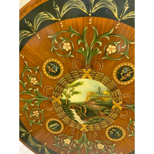 Hand Painted Tea Table For Sale In Boston - Image 6 of 9