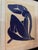 Royal Blue Matisse Postcard Prints From the Blue Nudes Series Circa 1952 Framed Matted Signed in Plate For Sale - Image 8 of 10