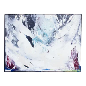 “White Tree Kimono” Abstract Acrylic and Enamel on Canvas Painting by Martha Kaplan
