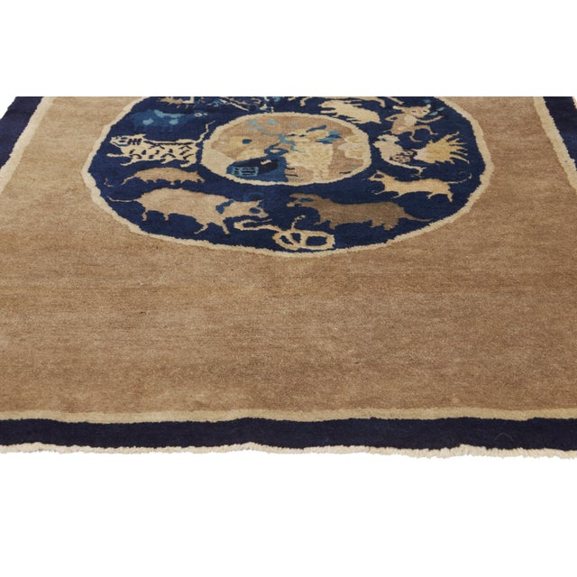 Late 19th Century Chinese Zodiac Baotou Rug, 03'01 X 04'04 For Sale - Image 4 of 10
