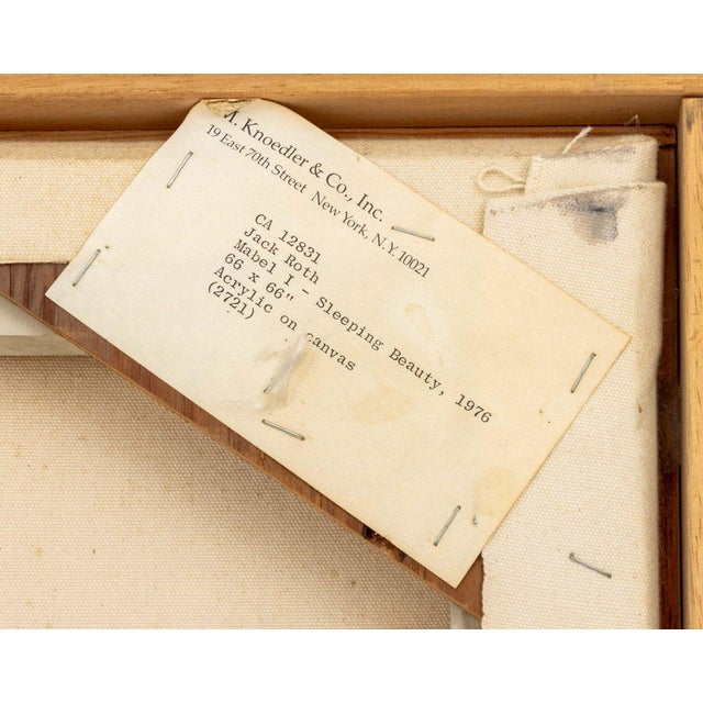Olive Jack Roth "Mabel I - Sleeping Beauty" Acrylic, '76 For Sale - Image 8 of 10