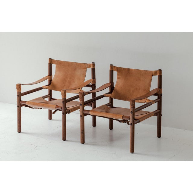 Safari Easy Chairs, Denmark, 1960s, Set of 2 For Sale - Image 4 of 7