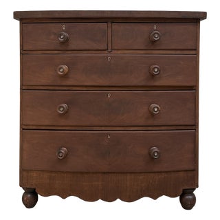 Large Antique English Chest of Drawers, 1890s For Sale