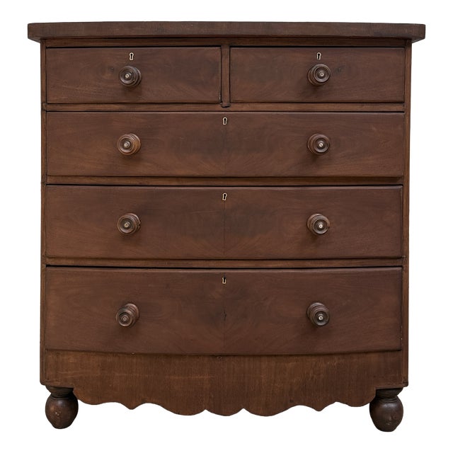 Large Antique English Chest of Drawers, 1890s For Sale