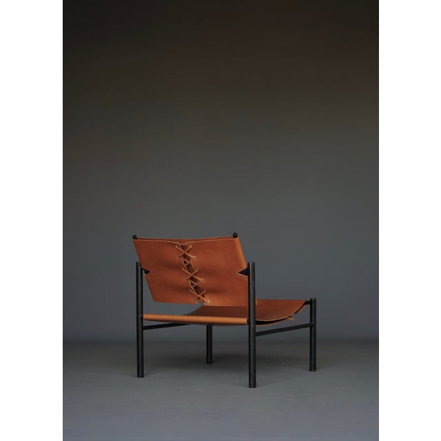 Lounge Chair in Metal and Leather from Wim den Boon, 1960s For Sale - Image 12 of 18