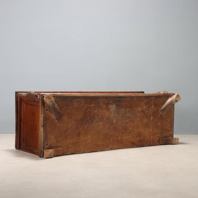 Italian Chest in Walnut, 1700s For Sale - Image 12 of 13